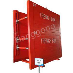 China Lianggong Customized Adjustable Steel Trench Shields Trench Shoring Box para sa Ditch Construction