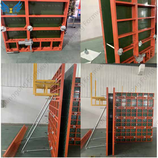 Customized Reusable 65 Steel Frame Formwork para sa Concrete Walls and Column