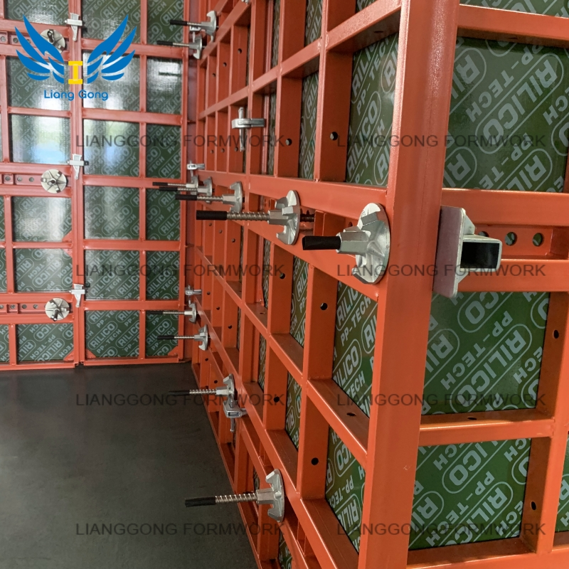 China LIANGONG Modular Concrete High Quality Customized Steel Frame Formwork para sa Wall At Column