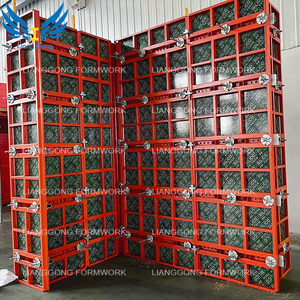 China LIANGONG Modular Concrete High Quality Customized Steel Frame Formwork para sa Wall At Column