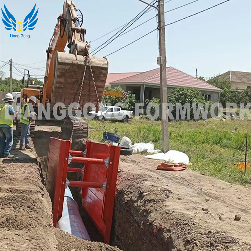 Lianggong Lightweight Steel Trench Shoring Box Manhole Box