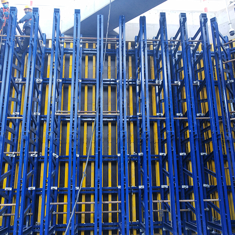 Steel Single-Side Bracket Wall Formwork Para sa Concrete Construction